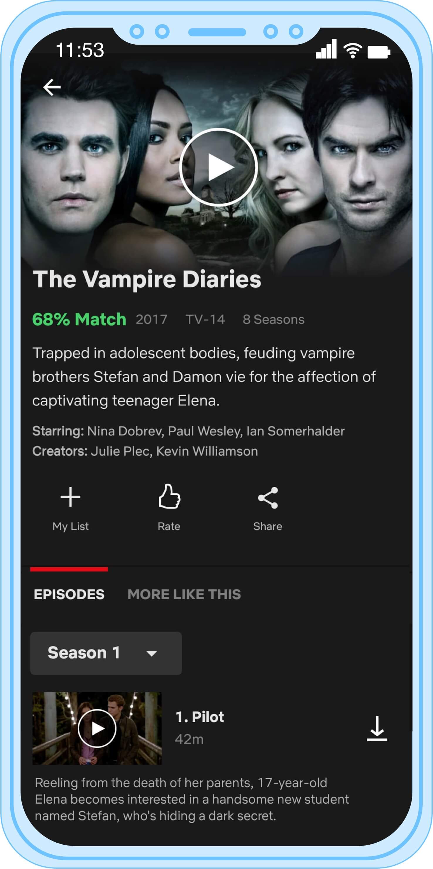 The Vampire Diaries - Netflix Series - Where To Watch