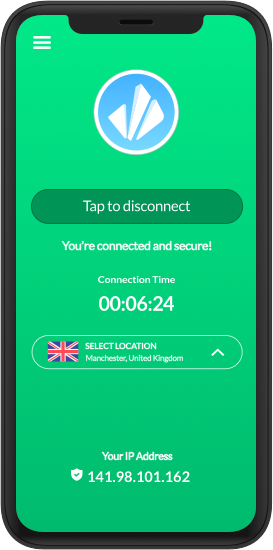 VPNCity app connected